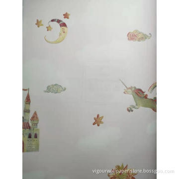 kids design wallpaper star design children room decoration